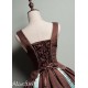 Alice Girl Bear Chocolate Short and Long Skirt and JSK(2nd Pre-Order/2 Colours/Full Payment Without Shipping)